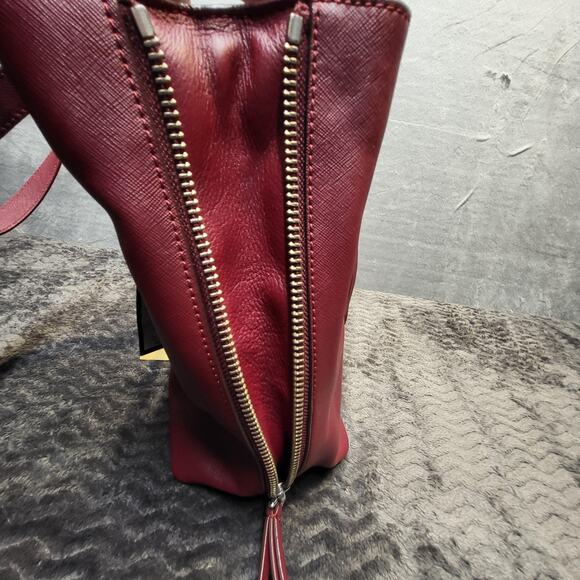 Marc By Marc Jacobs Tote Bag Womens One Size Red Canyon Leather Workwear - Picture 10 of 16